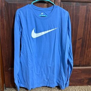 Nike Sky Blue Tee with White Logo